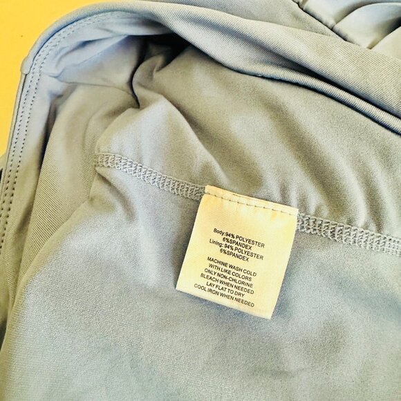 STRETCH THE RULES PLEATED GOLF SKORT SKIRT WITH UNDER SHORT BLUE - Picture 5 of 6